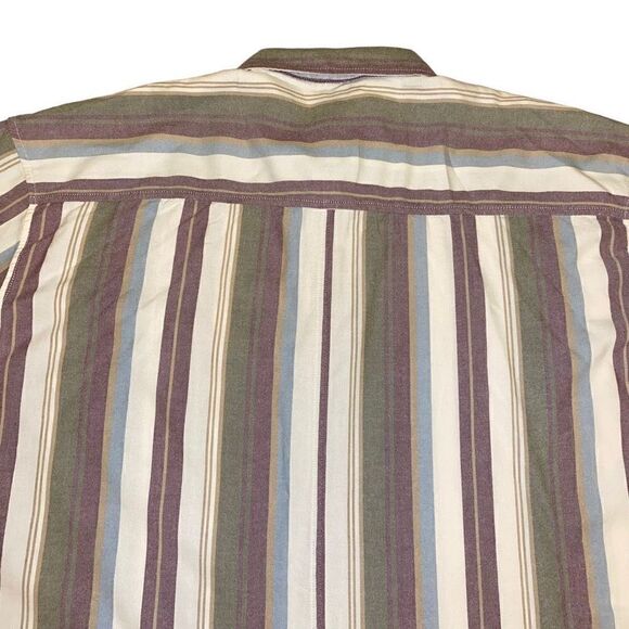 American Eagle Striped Button Down‎ Long Sleeve Shirt Sz XXL NWT - Picture 8 of 14